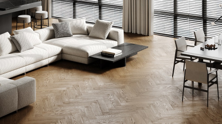 Кварцевый паркет Quartz Parquet Английская Ёлка Дуб Карельский 33-419 5/0,6 мм